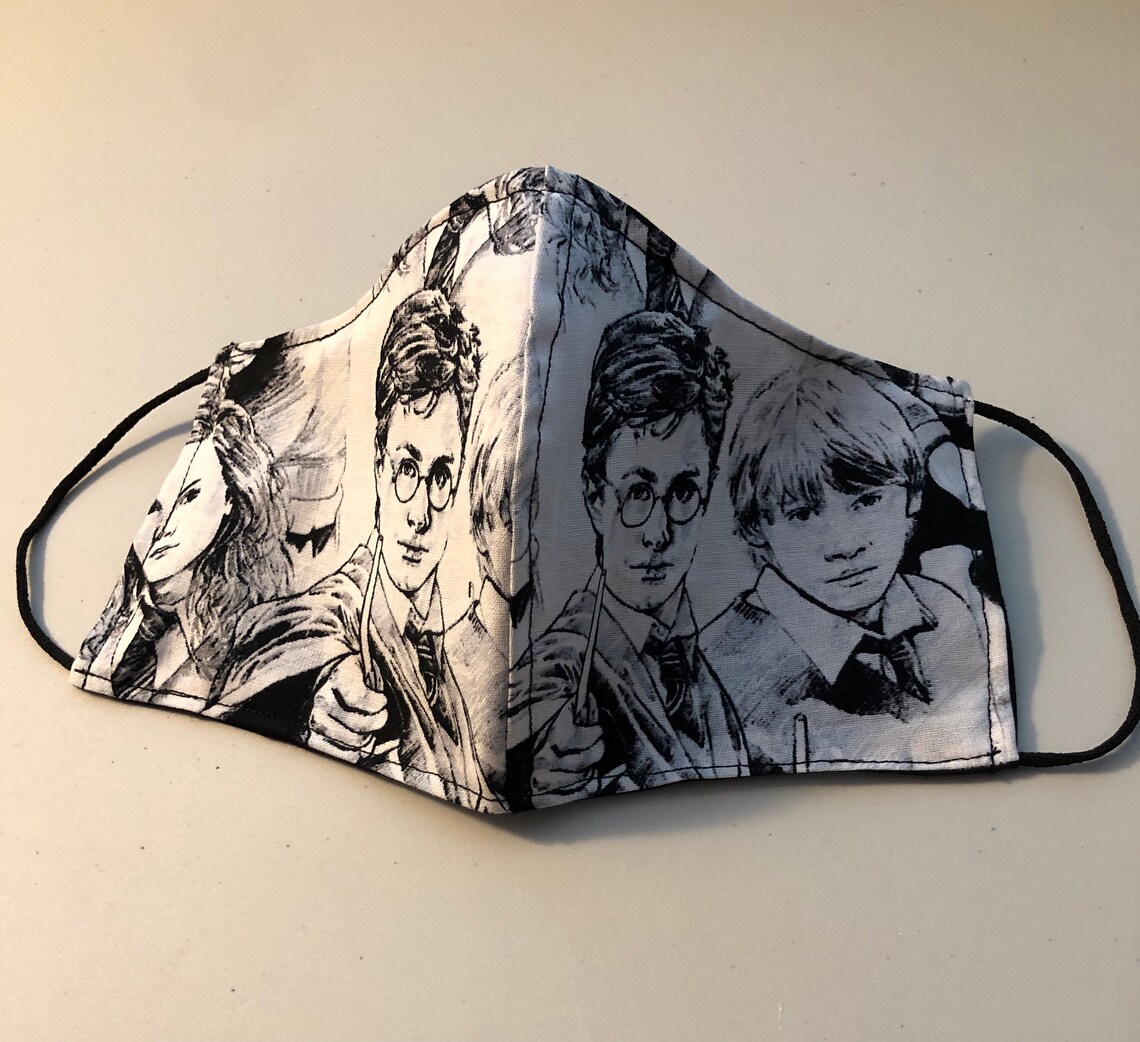 Sale Harry Potter Characters Reusable face mask Free | Etsy