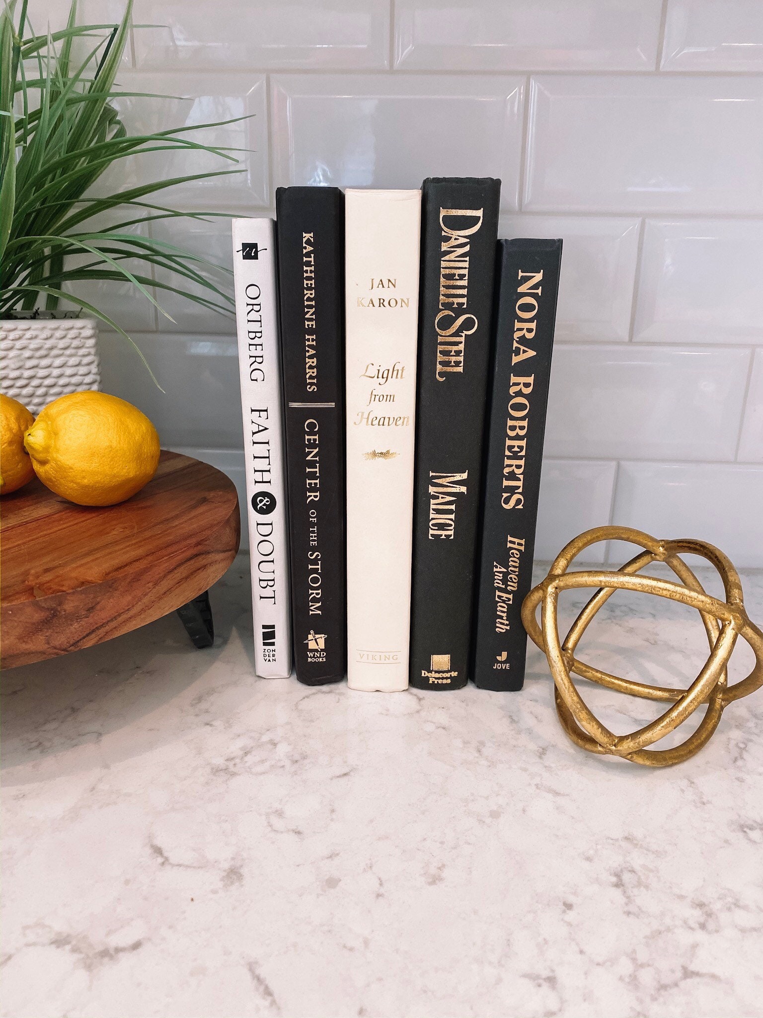 Navy book stack decorative books for styling blue book set Etsy