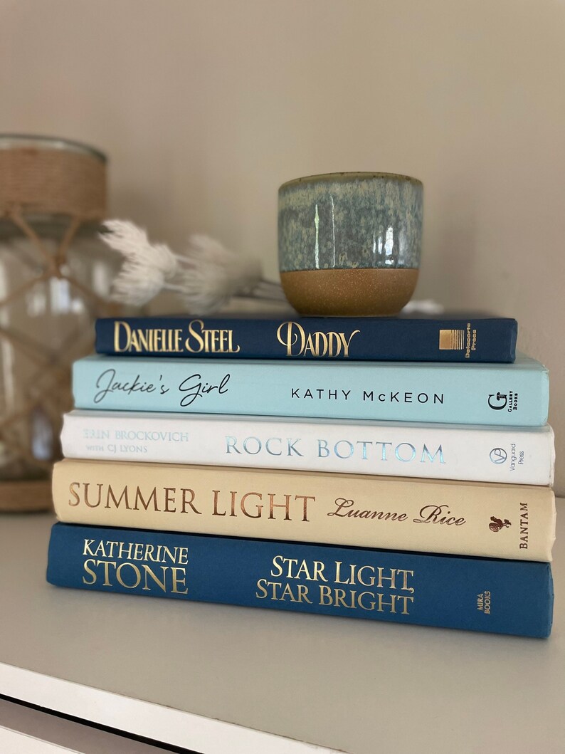 Decorative Books Bookshelf Decor Book Bundles Coffee Table Etsy