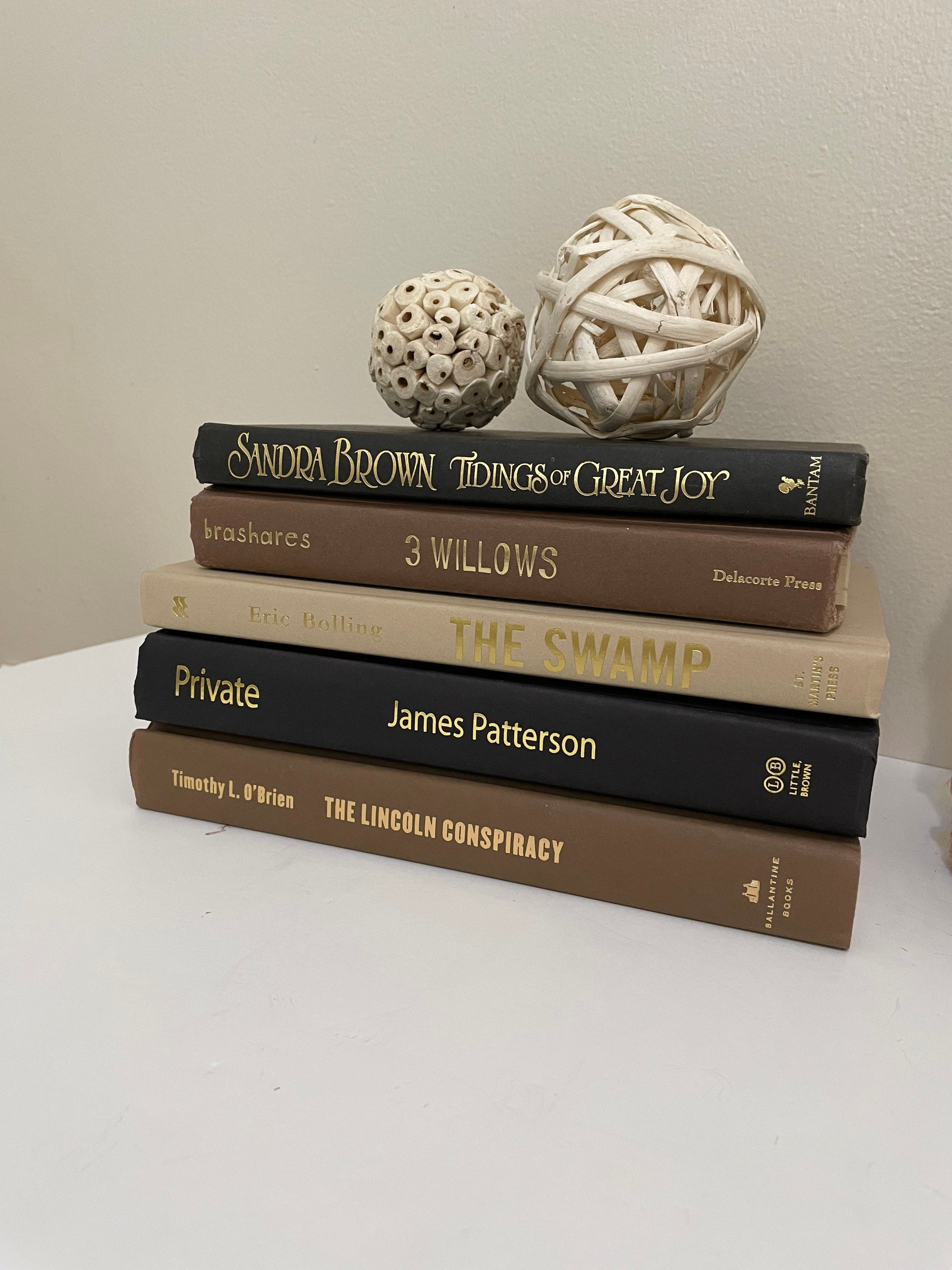 Bundle of Black and Tan Books for Staging Book Set for Decor Etsy