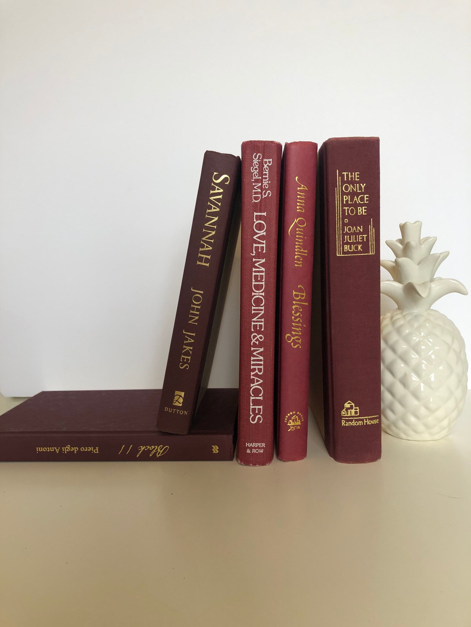 Purple Book Bundle Purple Book Stack Bookshelf Decor Book Etsy