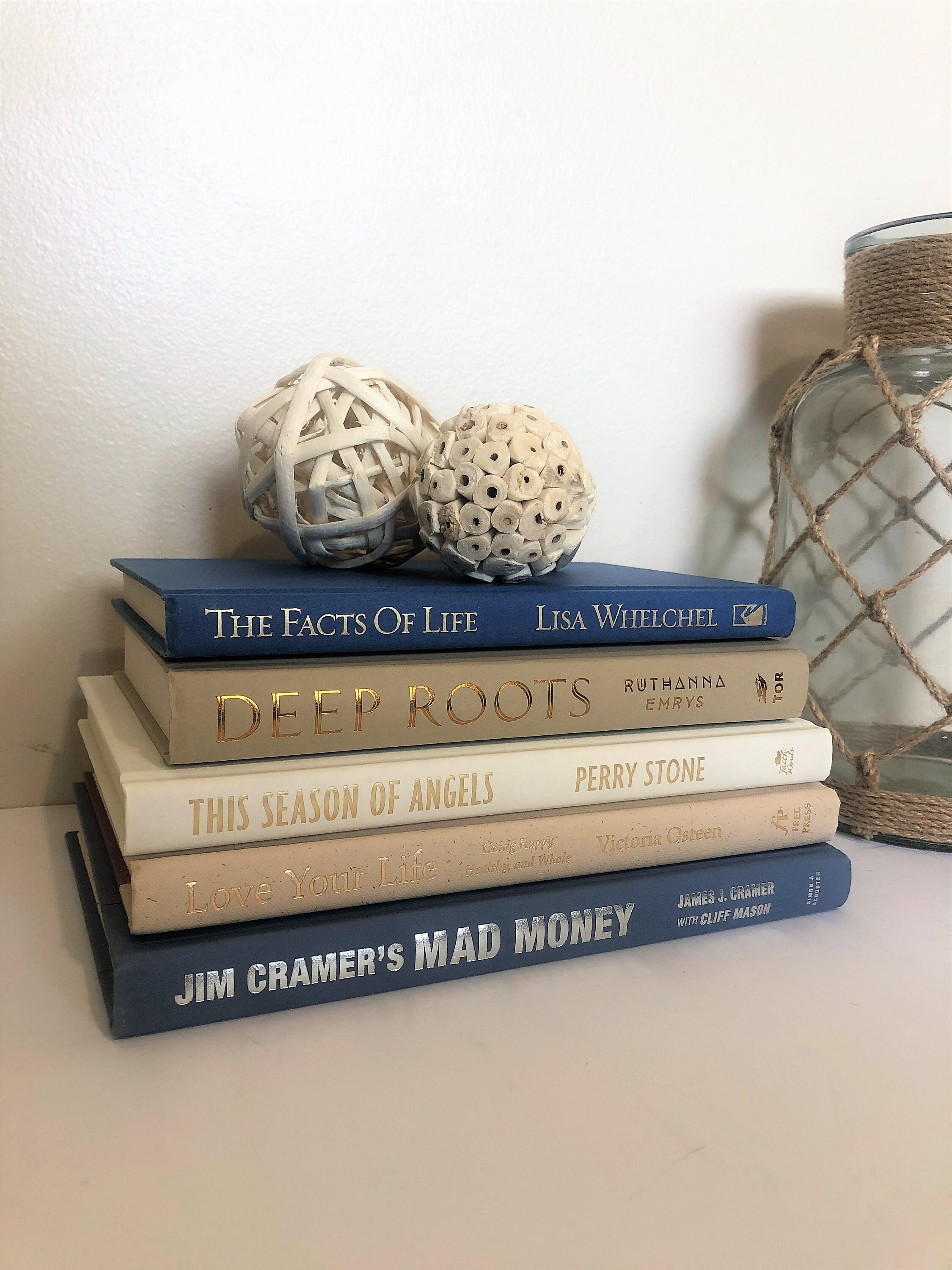 Decorative Books for Home Decor, Decor Books for Coffee Table – Fashion Designer Book Decor Set of 3, Modern Display Book Stack Shelf Decor, Small