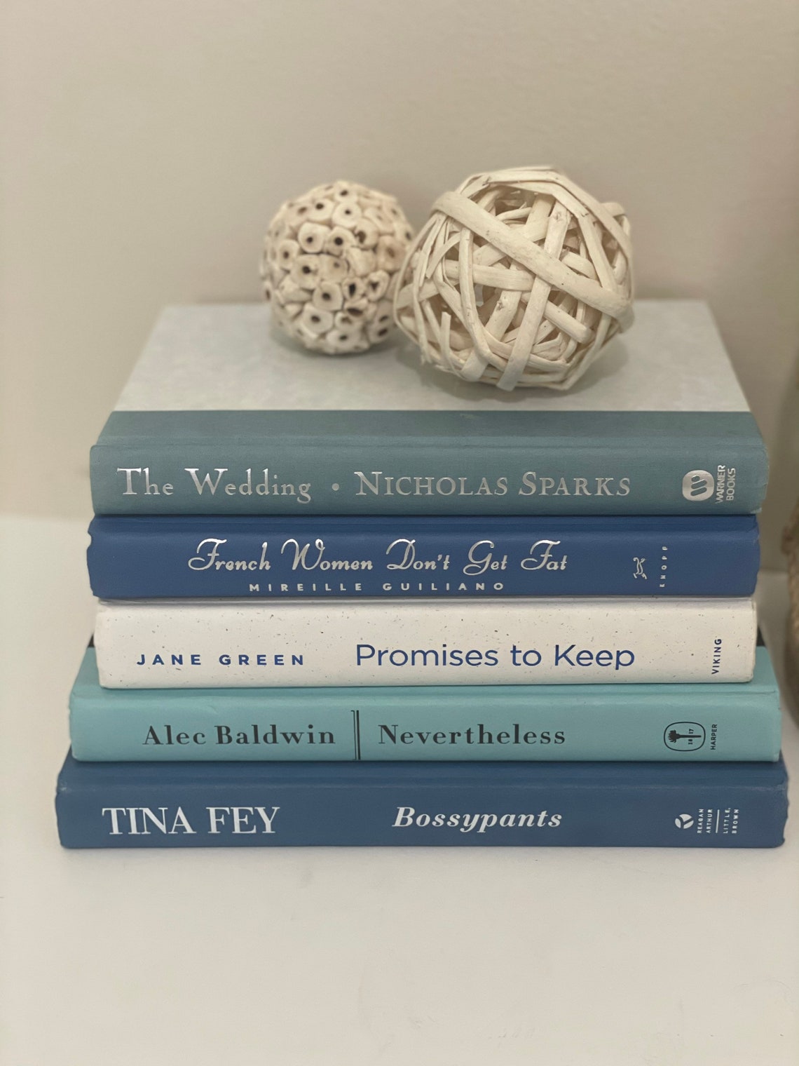 Blue Book Decor Decorative Books Coastal Books Books by Etsy