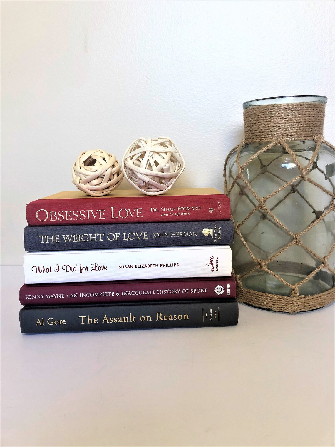 Pink Book Stack Coffee Table Books Book Stack Decor Book Etsy