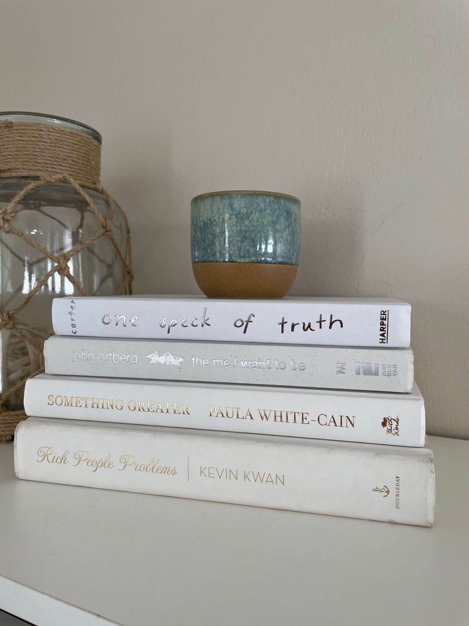 Bookshelf Decoration Vintage Book Display Book Stack Decor Etsy