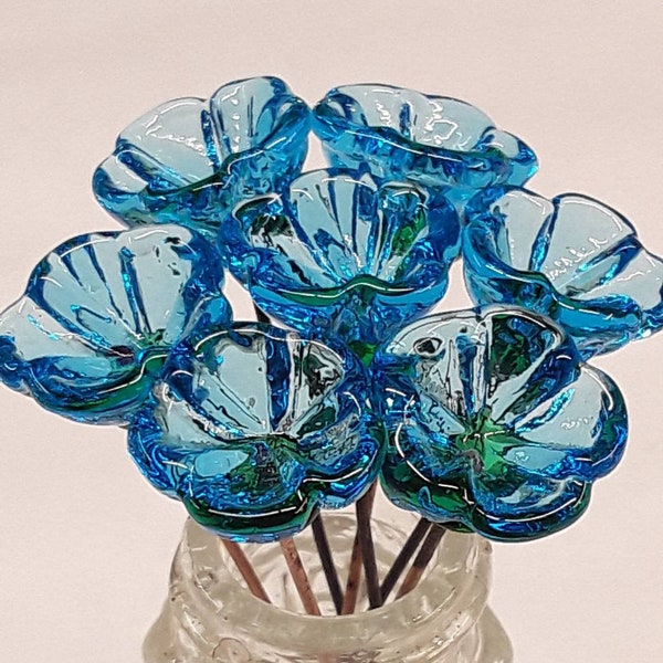 Glass Flower Etsy