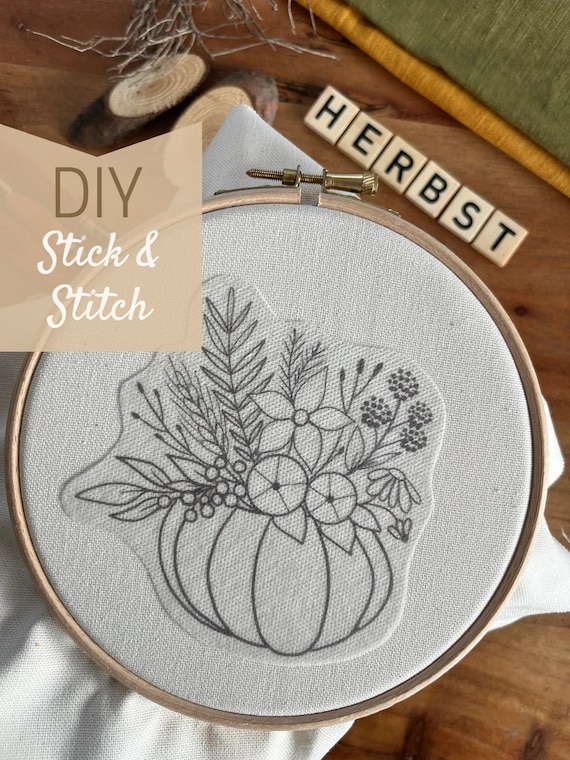 Stick and Stitch, Solufix, Embroidery Template, Water-soluble