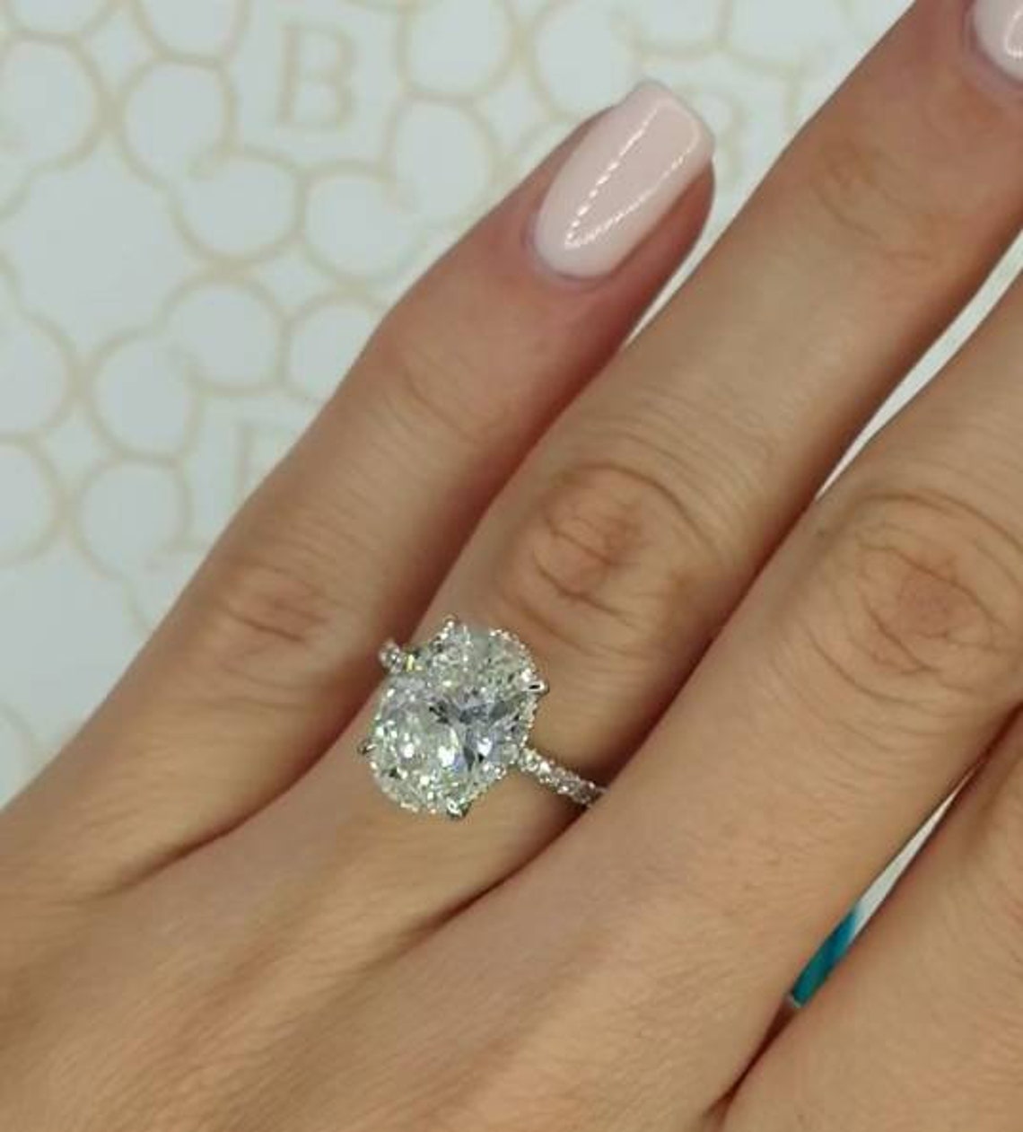 Exclusive Desing Engagement Ring Cum Wedding Bridal 55c