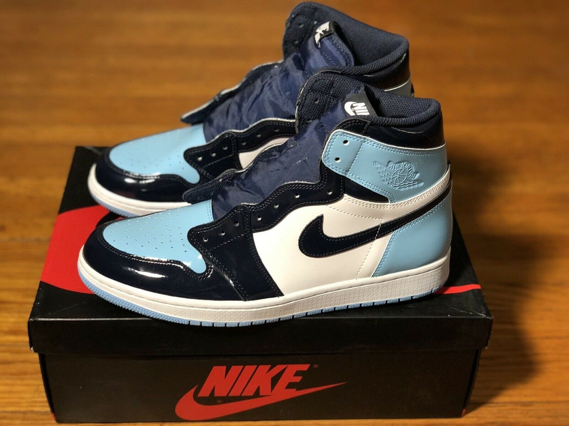 Jordan 1 Retro High UNC Patent Leather CD0461-401 | Etsy