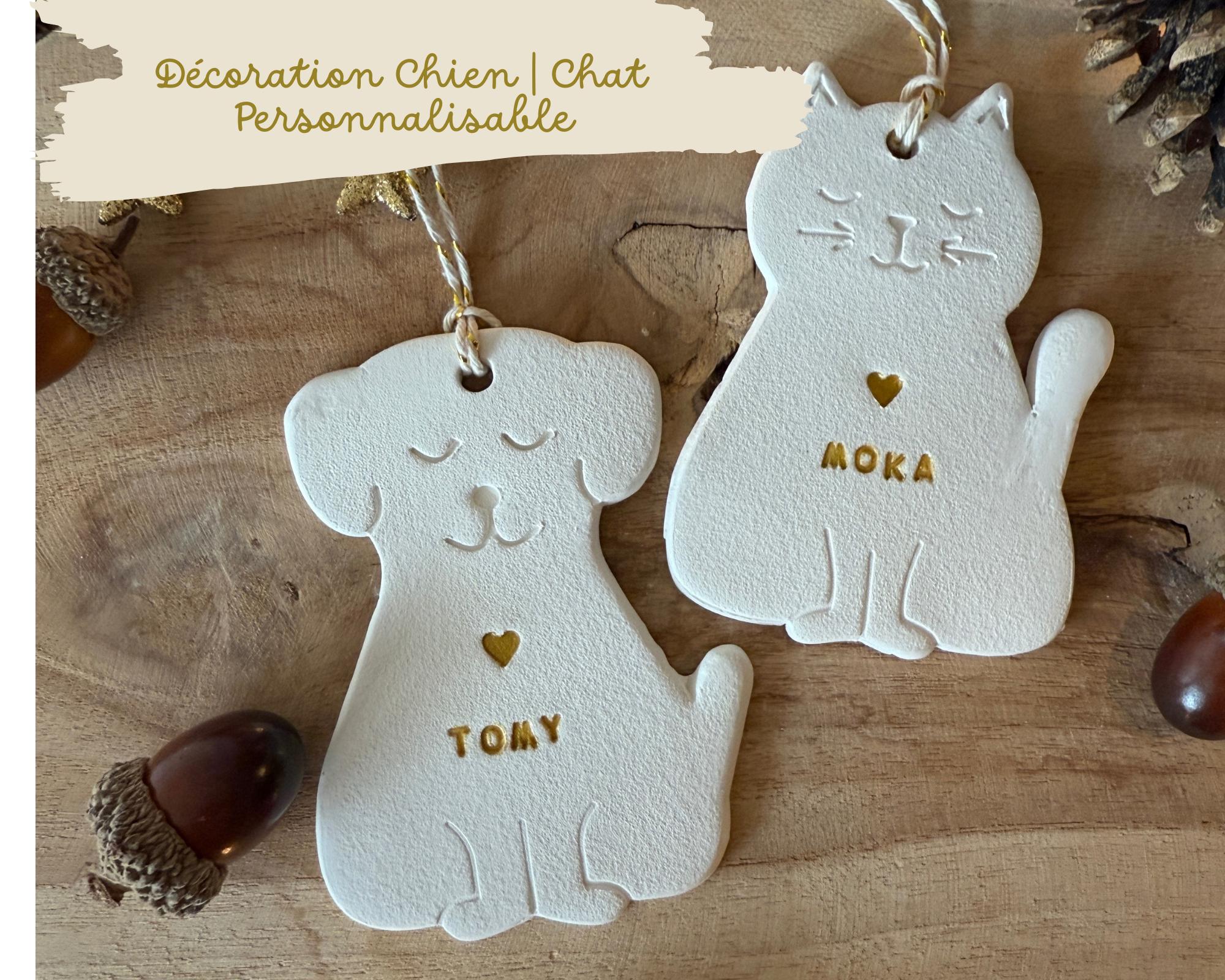 Etsy - Cherecoccinelle Blanc Árbol De Navidad Arcilla Para Gatos Y Perros, Decoración Navideña Mascotas, Regalo Mascotas