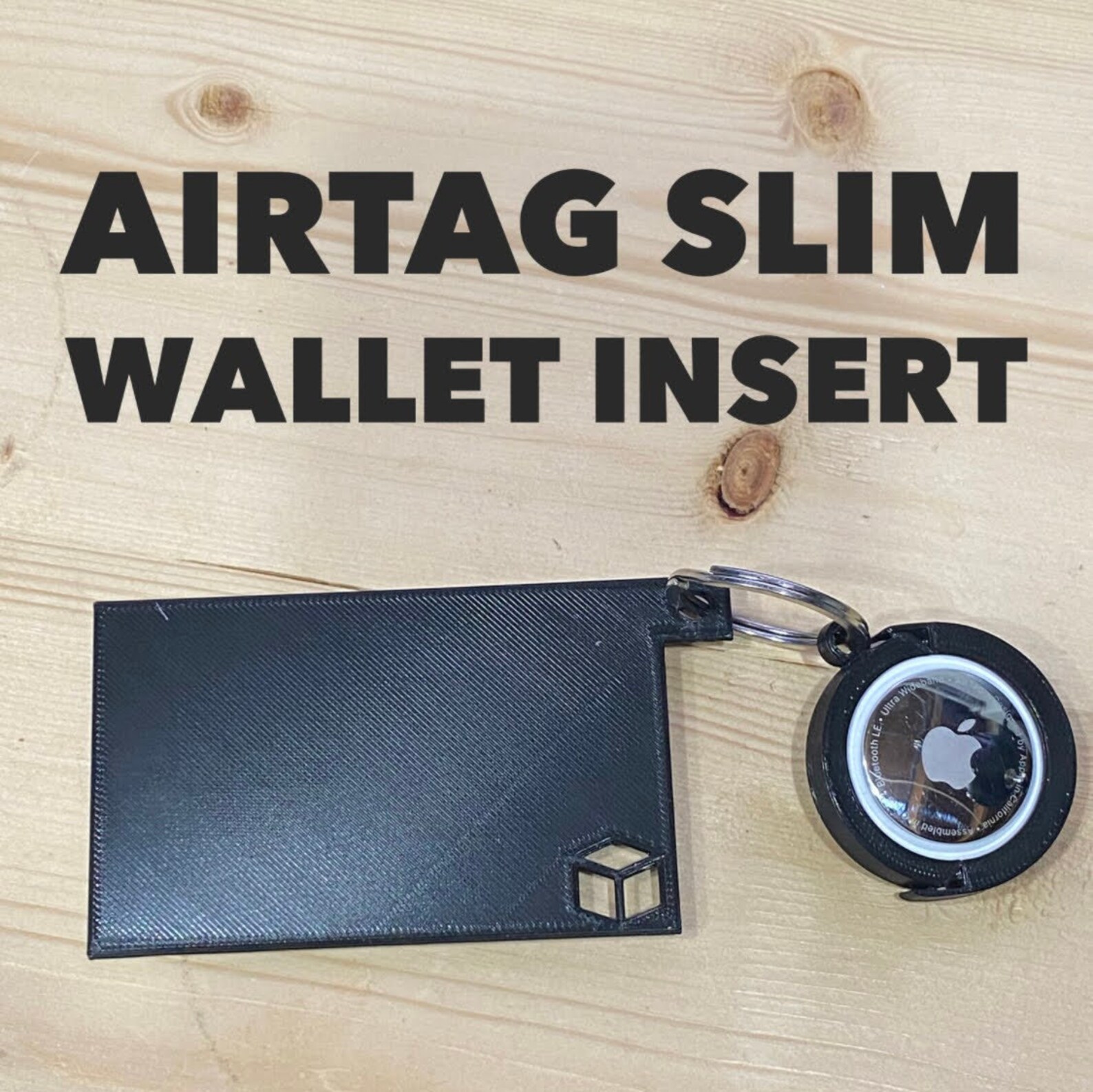 AirTag Slim Wallet Insert Etsy