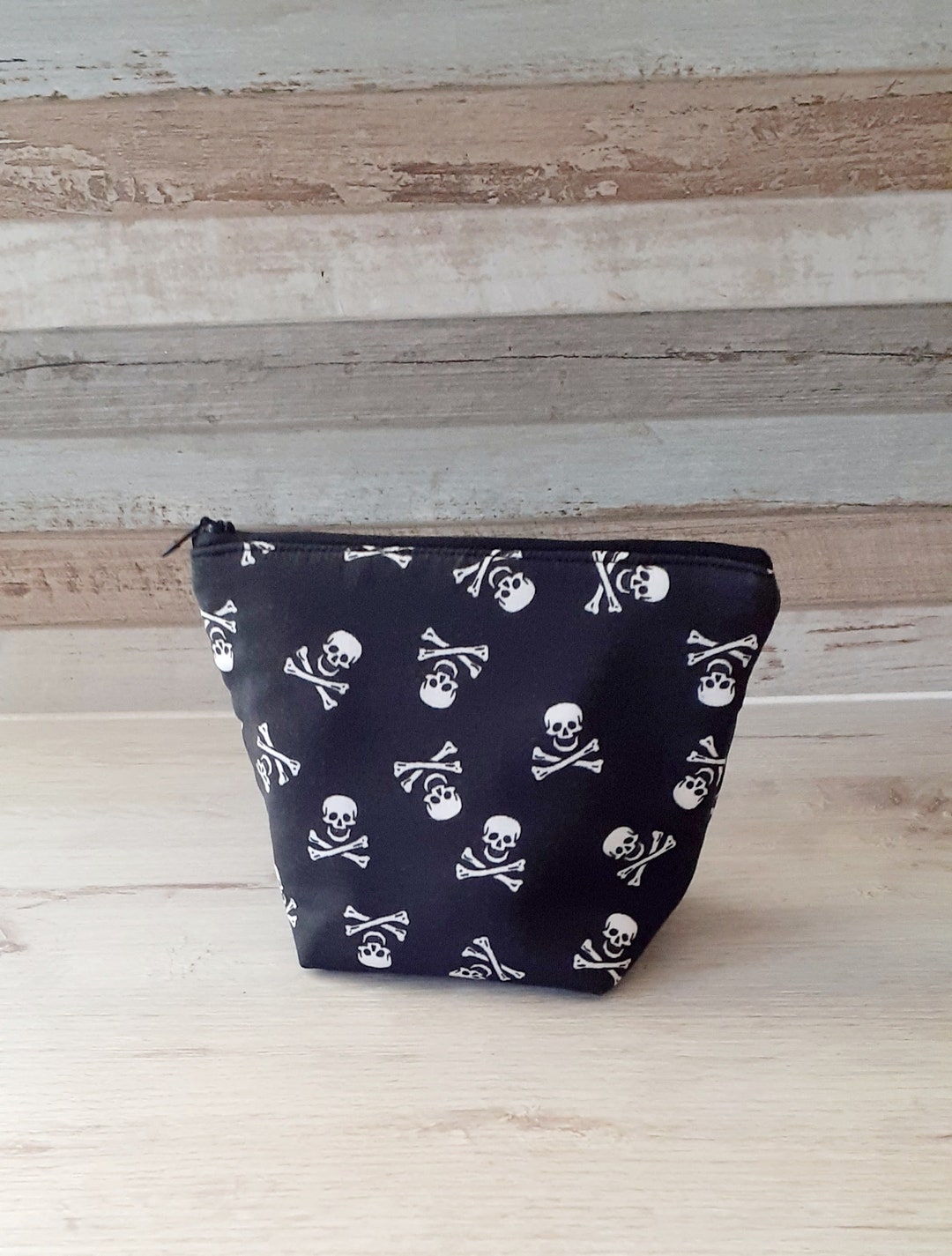 Gothic Halloween Skull and Crossbones Handbag Organiser Cosmetic Bag Toiletries Pouch Purse - Etsy