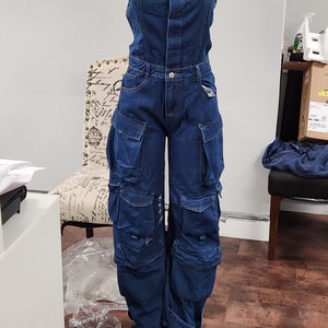 Denim Jumpsuit Women 