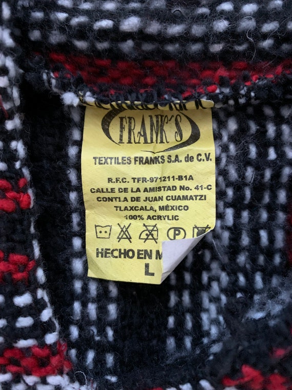 90s Vintage Surf Poncho "Drug Rug". Large. Gem