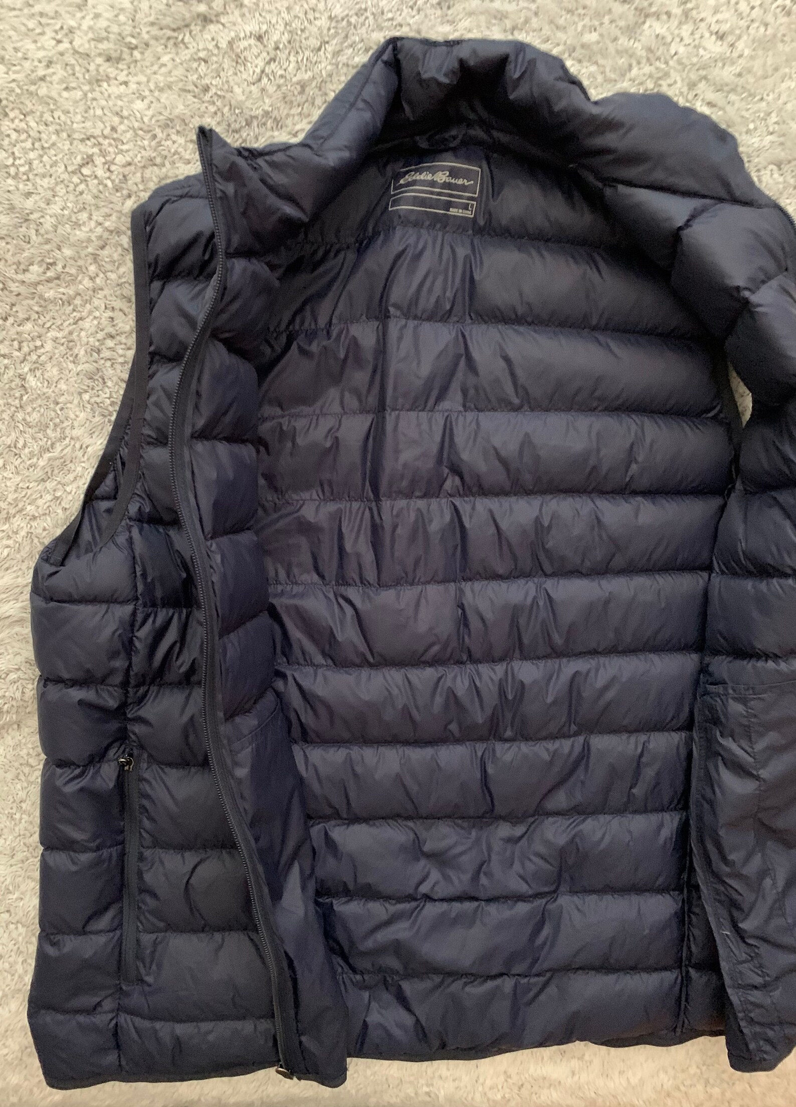 Eddie Bauer Down-Puffer Vest. Large | Etsy