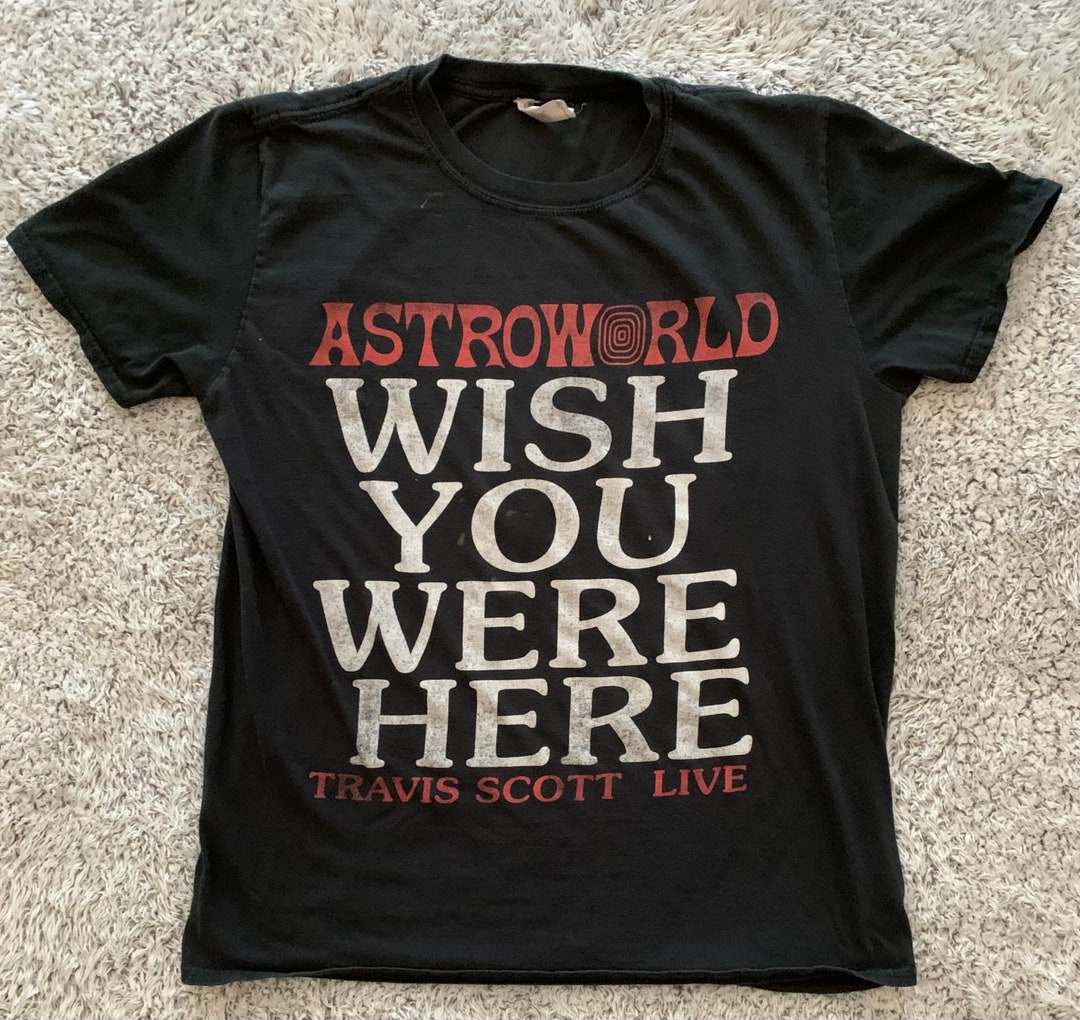 Travis Scott Astroworld 2018 Wish You Were Here Long Sleeve T