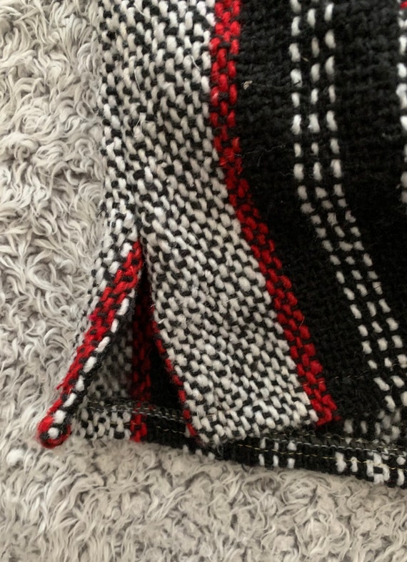 90s Vintage Surf Poncho "Drug Rug". Large. Gem