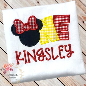 Minnie Mouse 1st Birthday Shirt, Minnie Mouse First Birthday Shirt, 1st Birthday Disney Shirt
