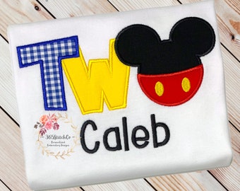 Mickey Mouse 2nd Birthday Shirt, 2nd Birthday Disney Shirt, Mickey Mouse Birthday Shirt