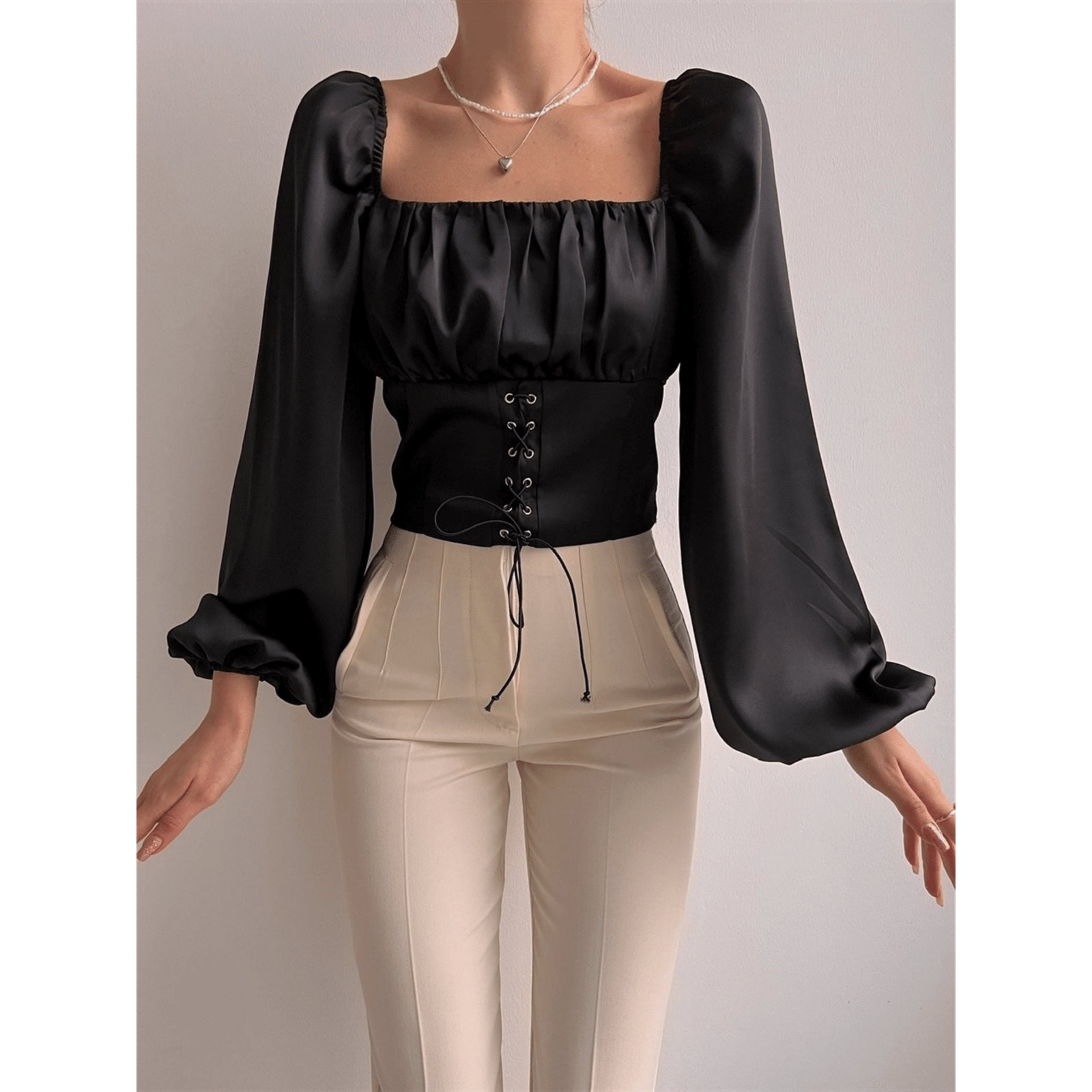 LongSleeve Corset Top atelieryuwa.ciao.jp