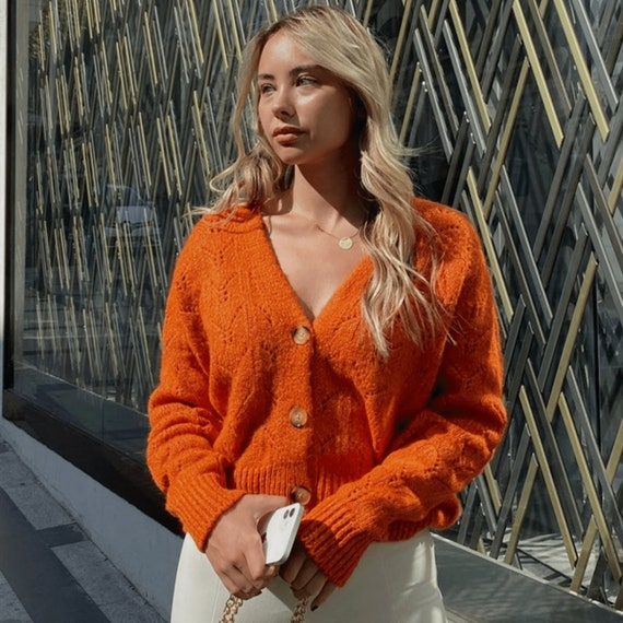 three button cardigan