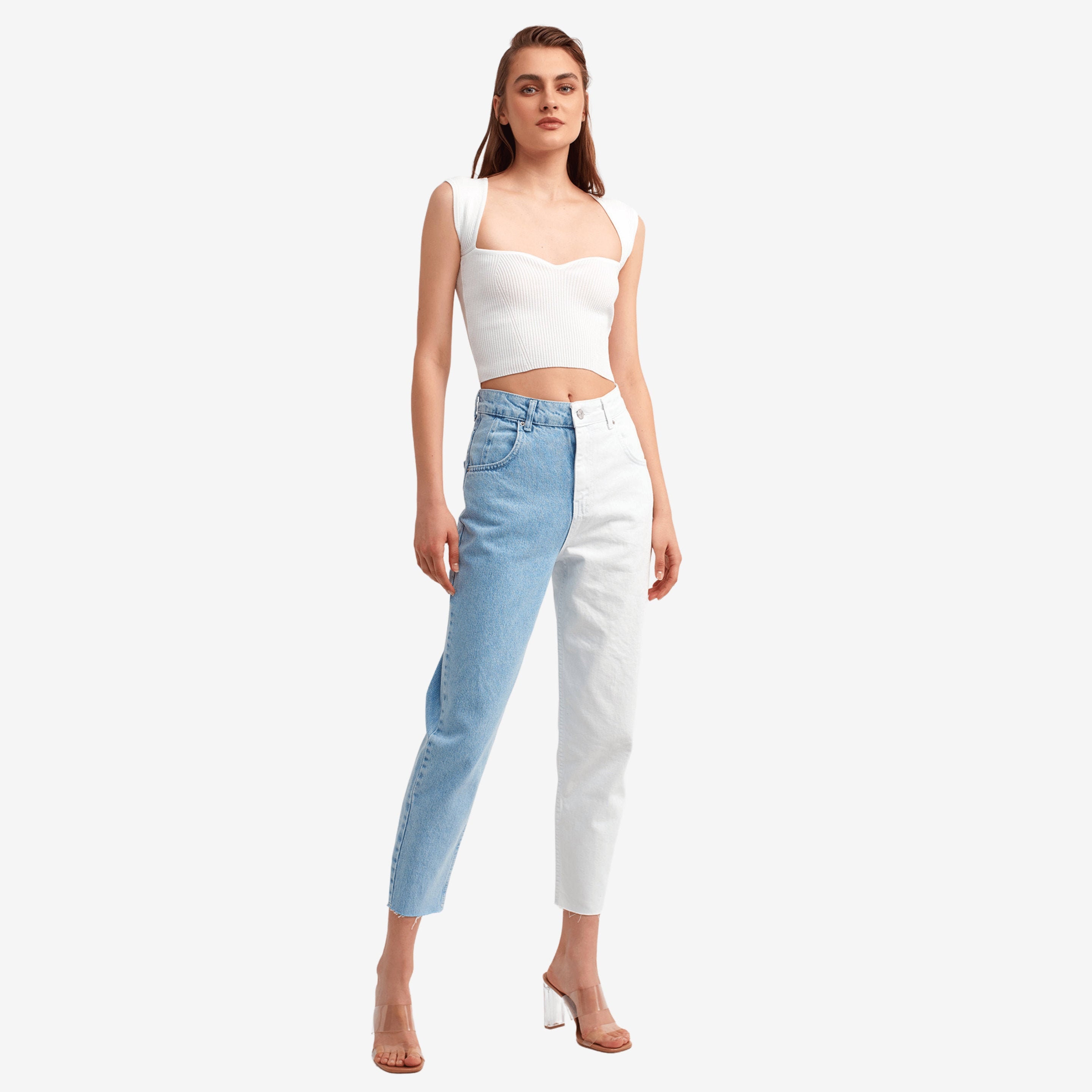 UNIQUE21 slim suit pants in tonal color block twopiece  ASOS