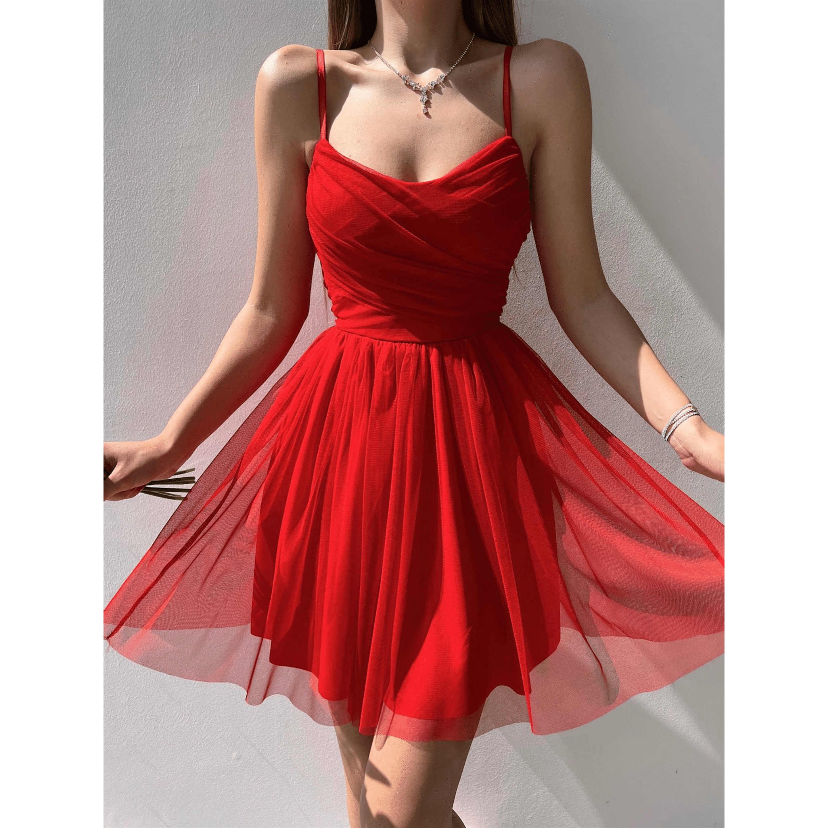 Red Tulle Dress Tulle Dress Corset Tulle Dress - Etsy
