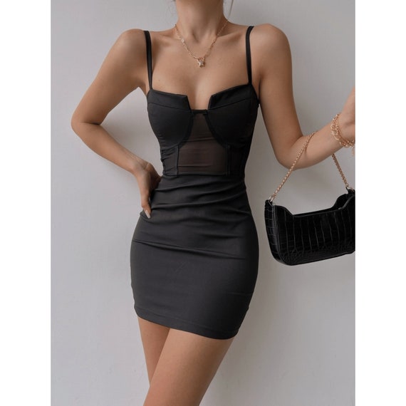 mini black dresses for women