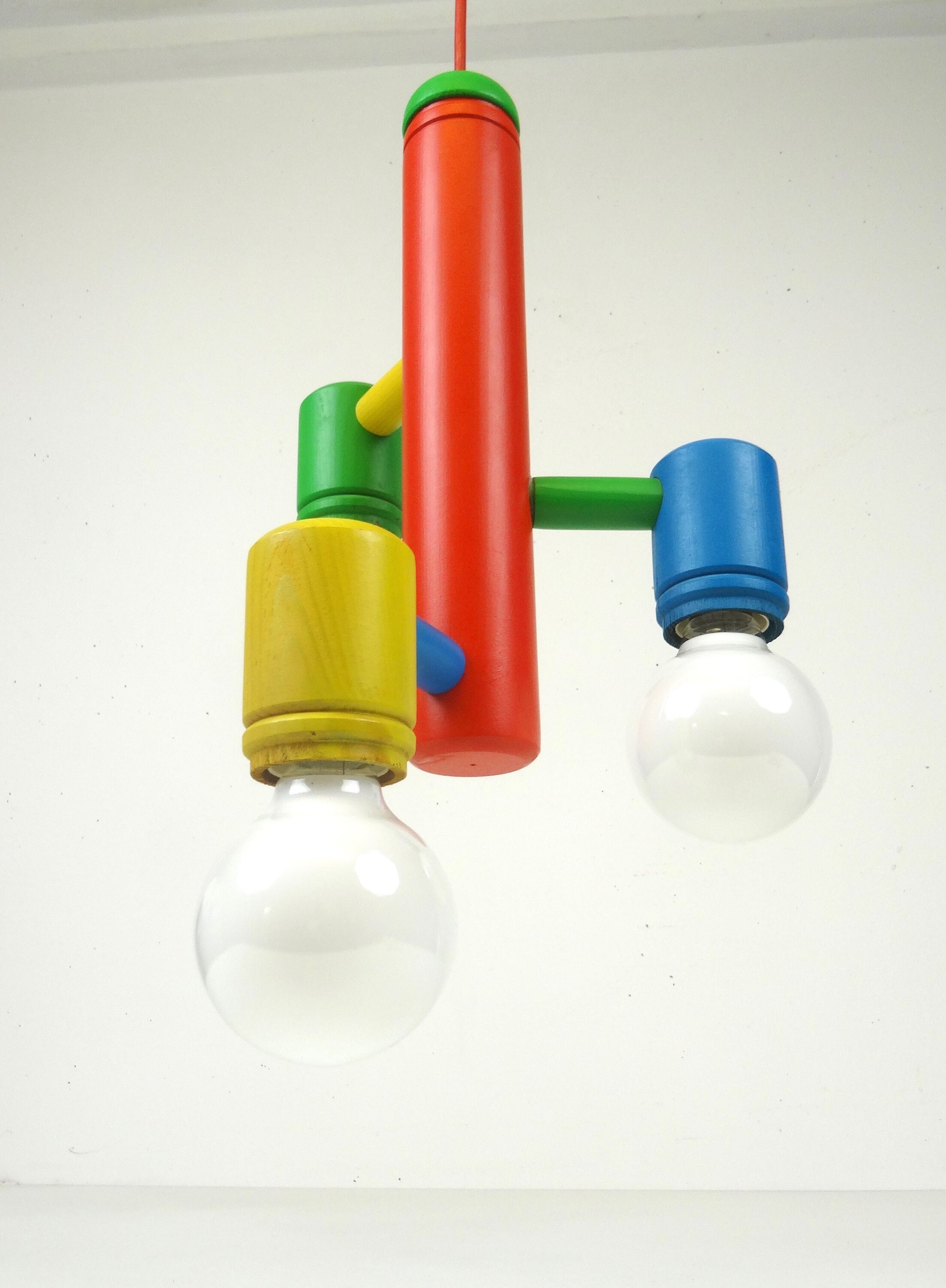 Plafonnier Lustre Postmoderne Des Années 80 Memphis