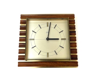 Stunning Rare Citizen Postmodern Pendulum Desk Clock Neo Art Deco