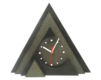 Minimaliste Grande horloge de bureau postmoderne memphis Age 80s