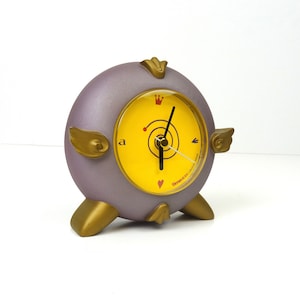 Postmodern 80s vintage memphis age pop art desk clock by Timestone