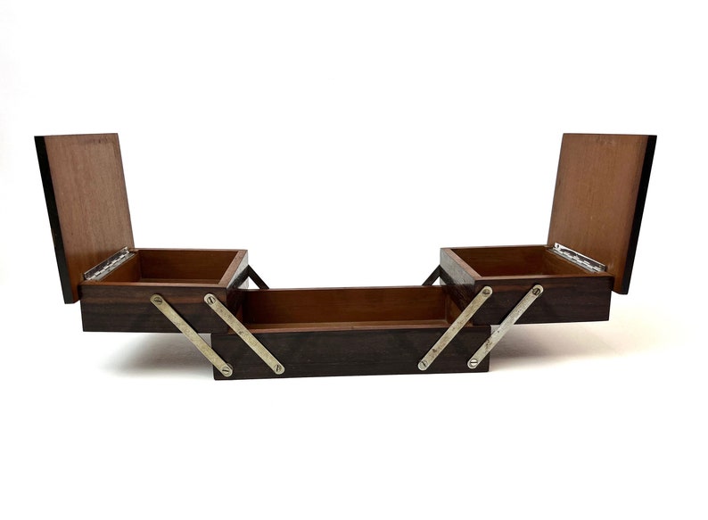 Rare Avant-garde Art Deco Bauhaus Wooden Foldable Jewelry Box France ...