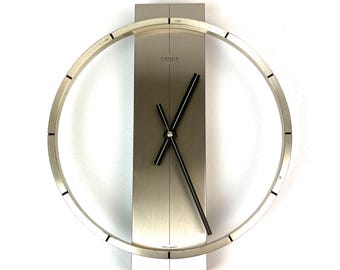 希少なヴィンテージ壁掛け時計 KIENZLE セラミック ホワイト 陶器