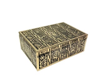 Belle boîte à bijoux rare Bauhaus Art Déco Avantgarde par Erhard Söhne
