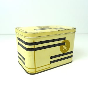 Rare Bauhaus suprematism art deco Tin Box