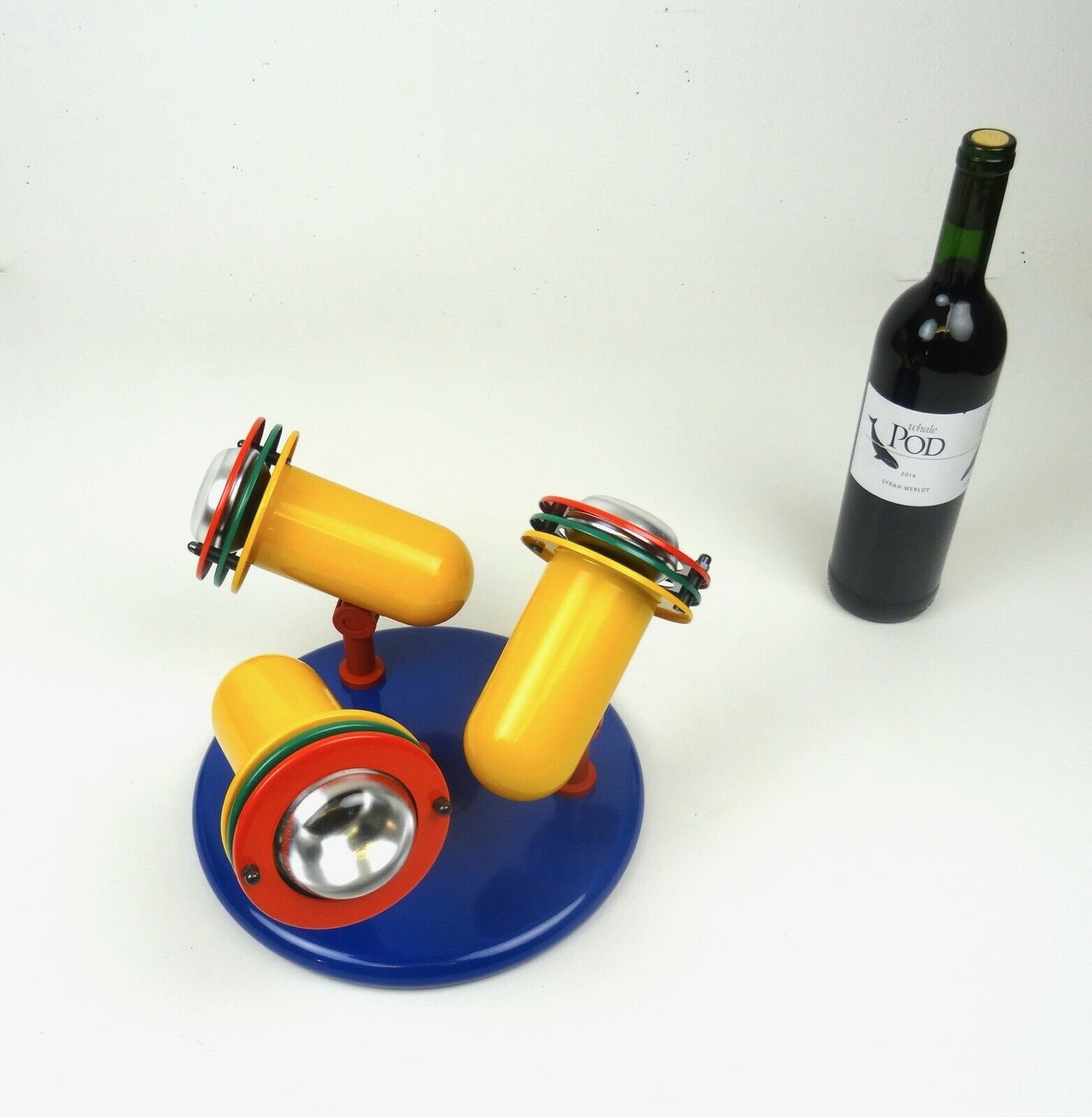 Plafonnier Vintage Memphis / Sottsass à 3 Spots - Occasion Fonctionnel - Style Rétro