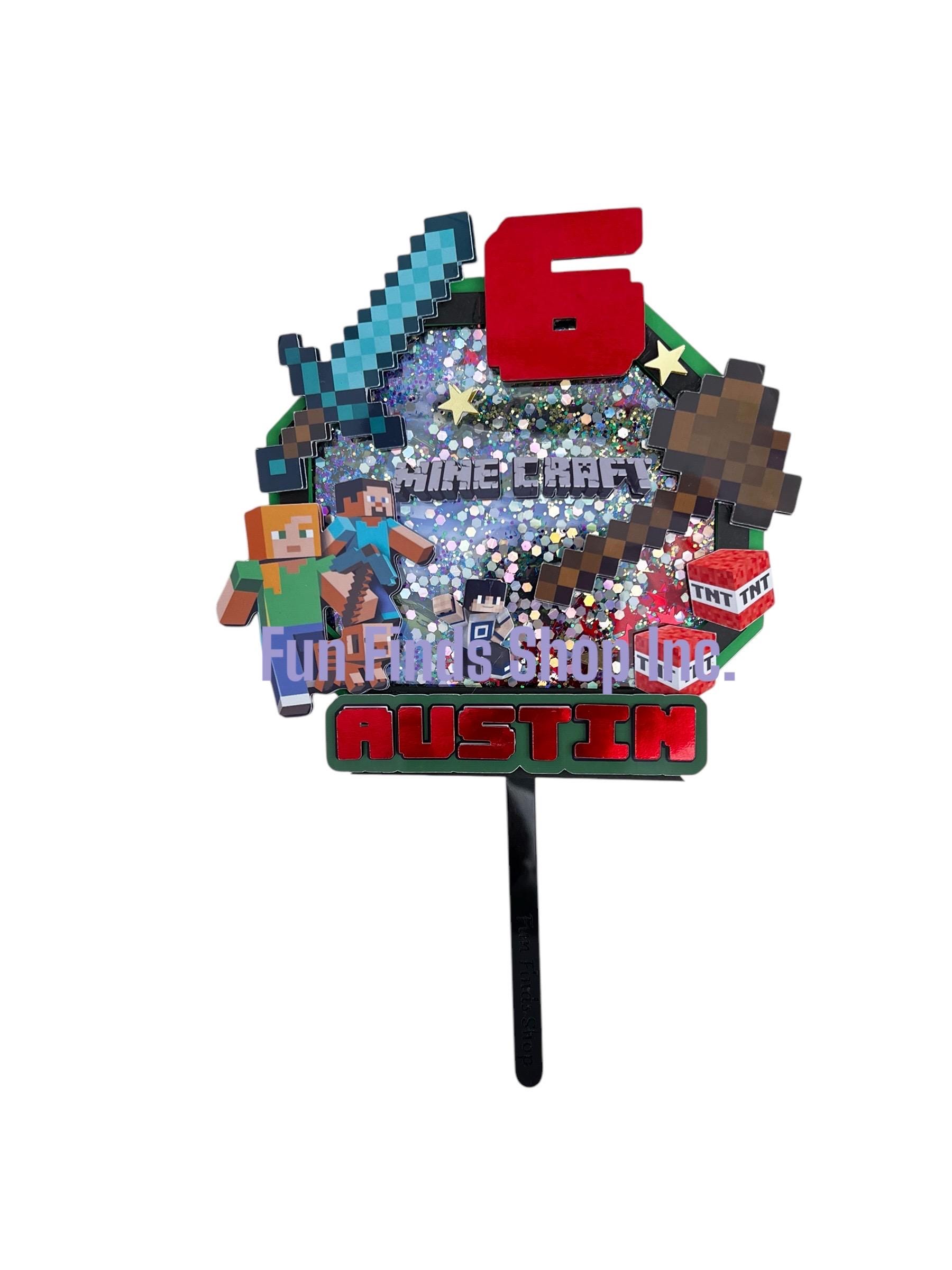 Custom Minecraft Cake Topper