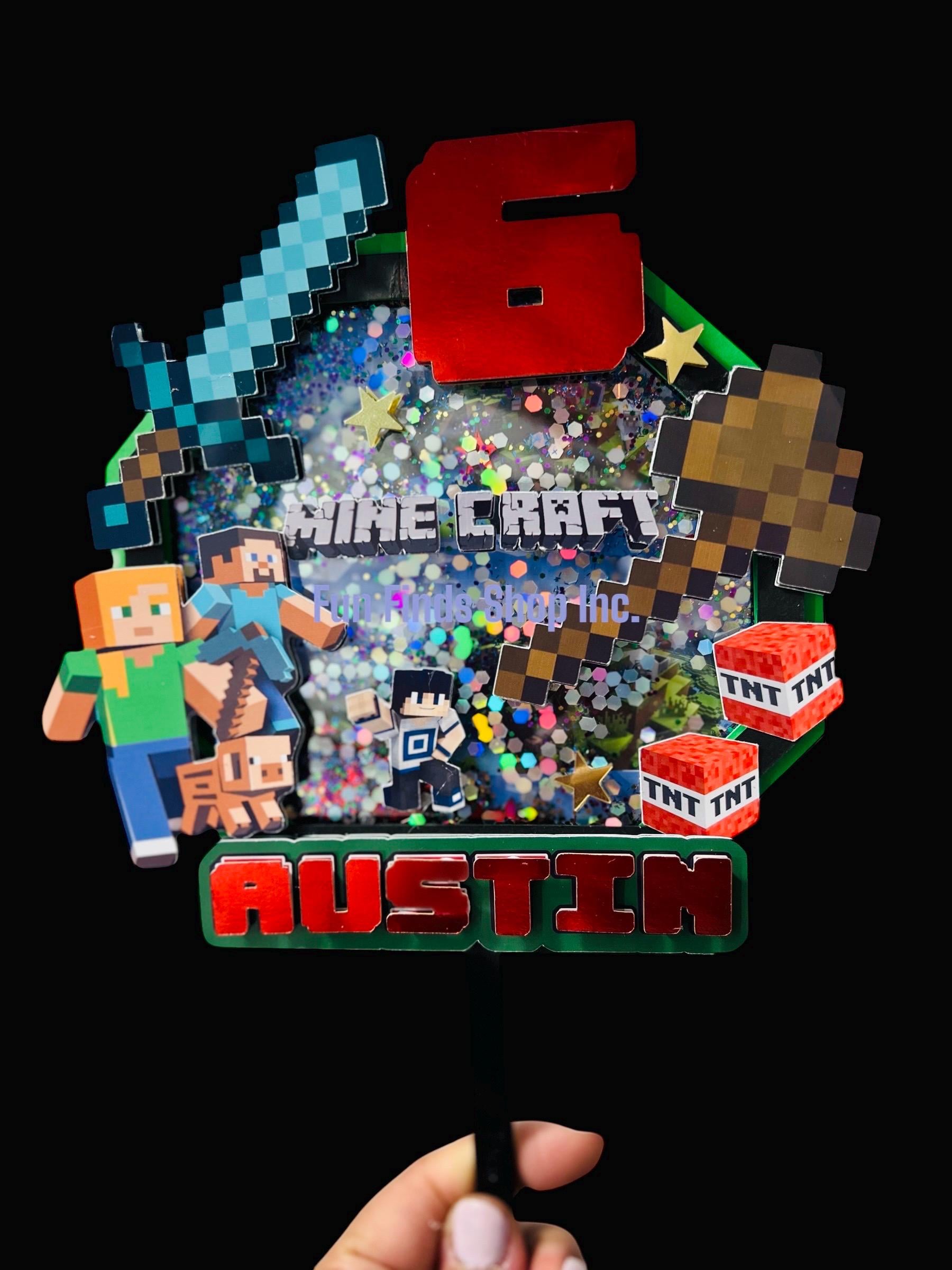 Custom Minecraft Cake Topper