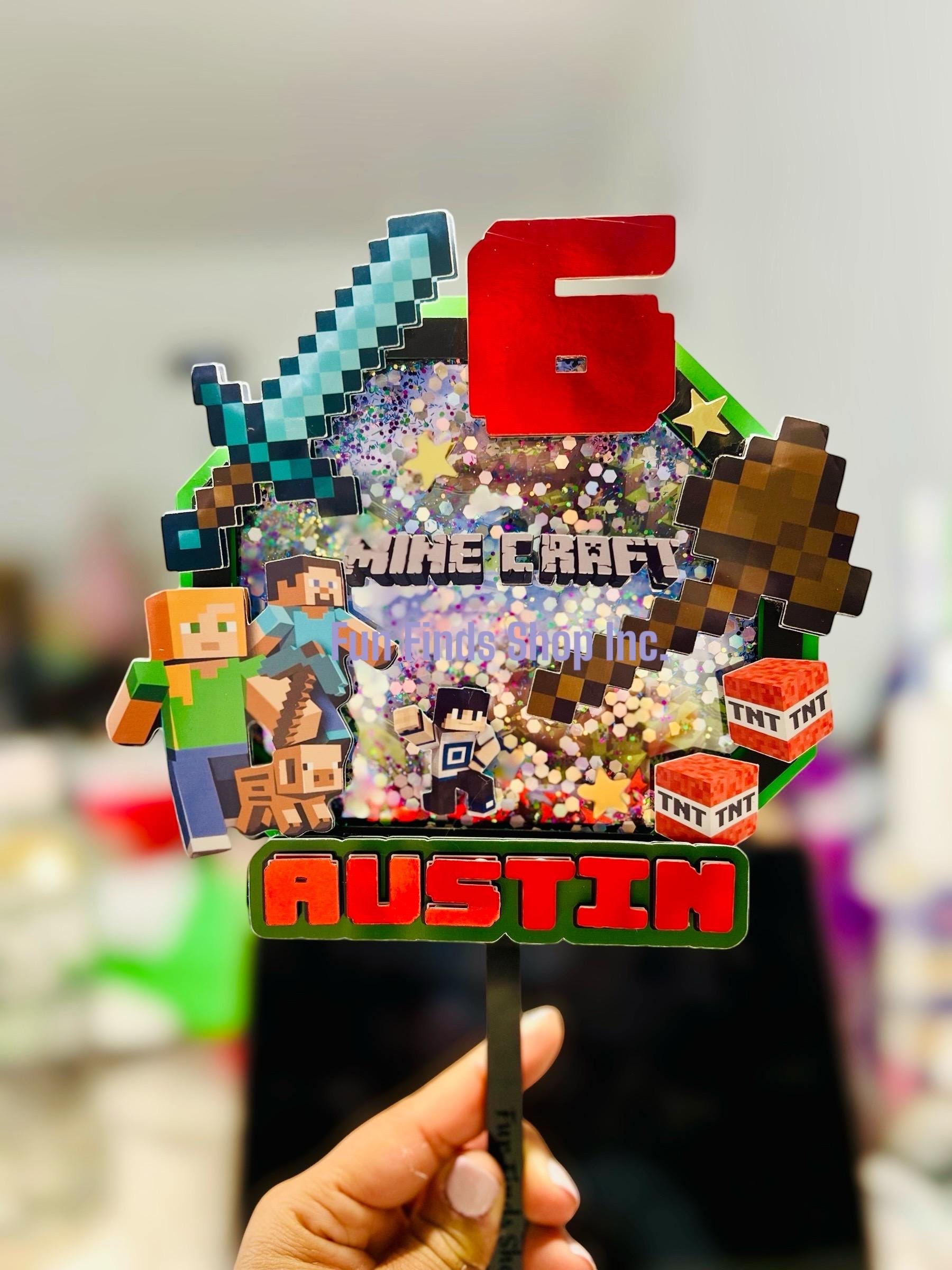 Custom Minecraft Cake Topper