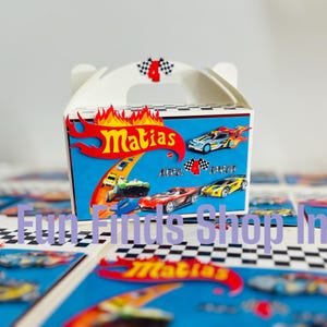 Hot Wheels Party Favor Box