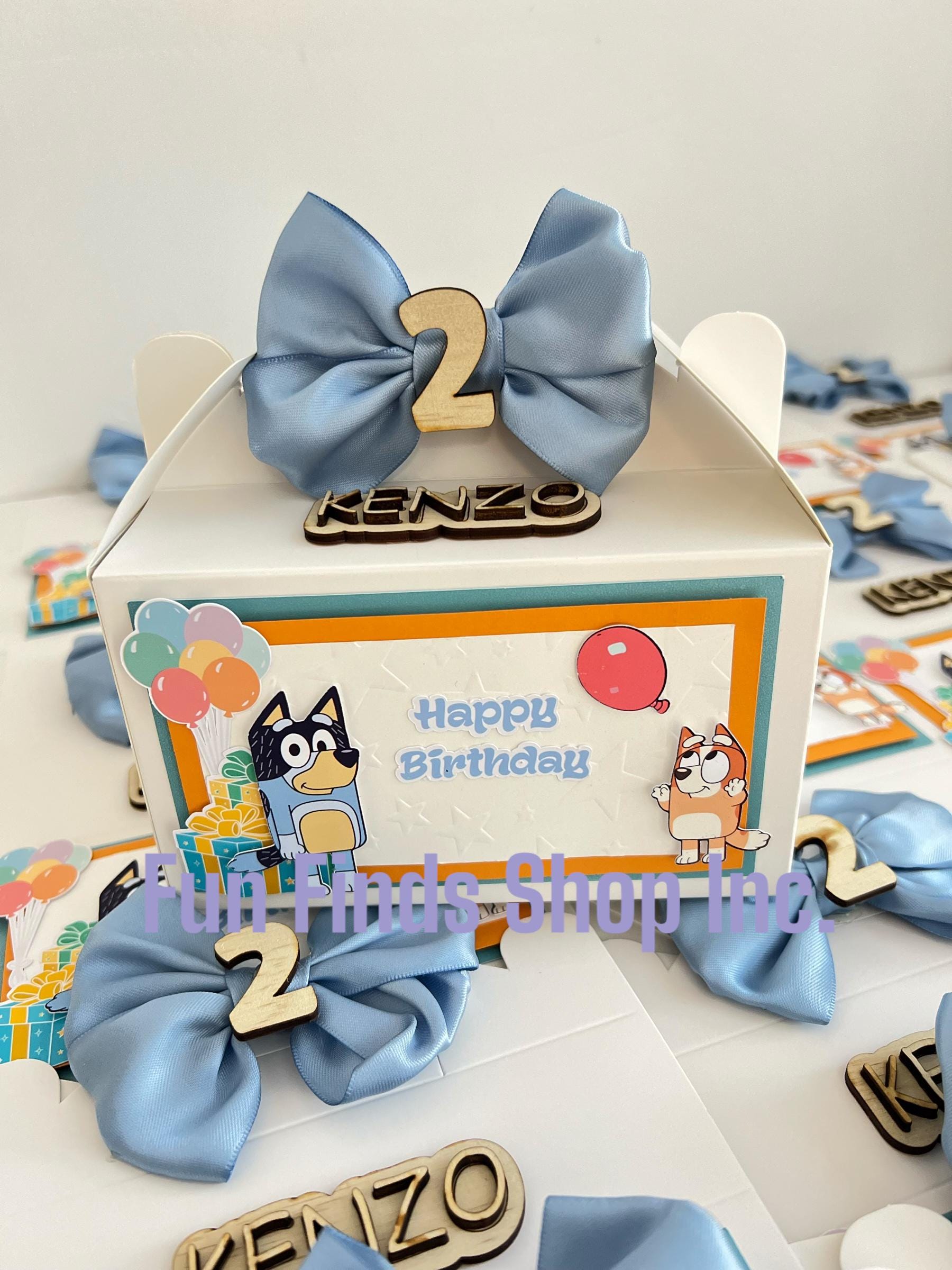Bluey Theme Favor Box