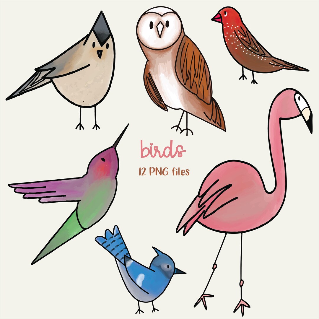 Birds Clipart, Birds Graphics, Cardinal Clipart, Blue Jay Clipart ...