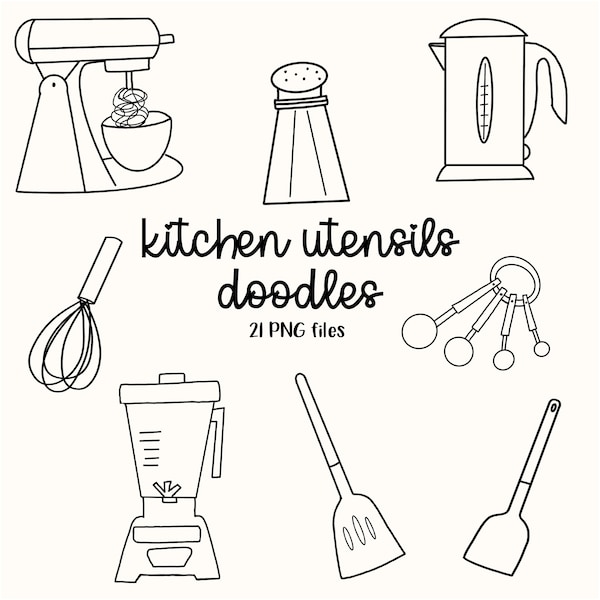 Kitchen Utensils Stamps, Kitchen Tools, Kitchen Graphics, Kitchen Illustrations, Blender Stamps, Stand Mixer Stamp Spatula Spoon Bowl