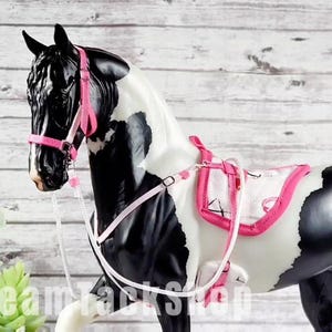 Flamingo Fantasy - Traditional 1:9 Scale Model Horse Bareback Set