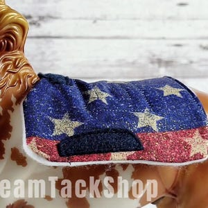 America In 1800 - Traditional 1:9 Scale Model Horse Western Saddle Pad