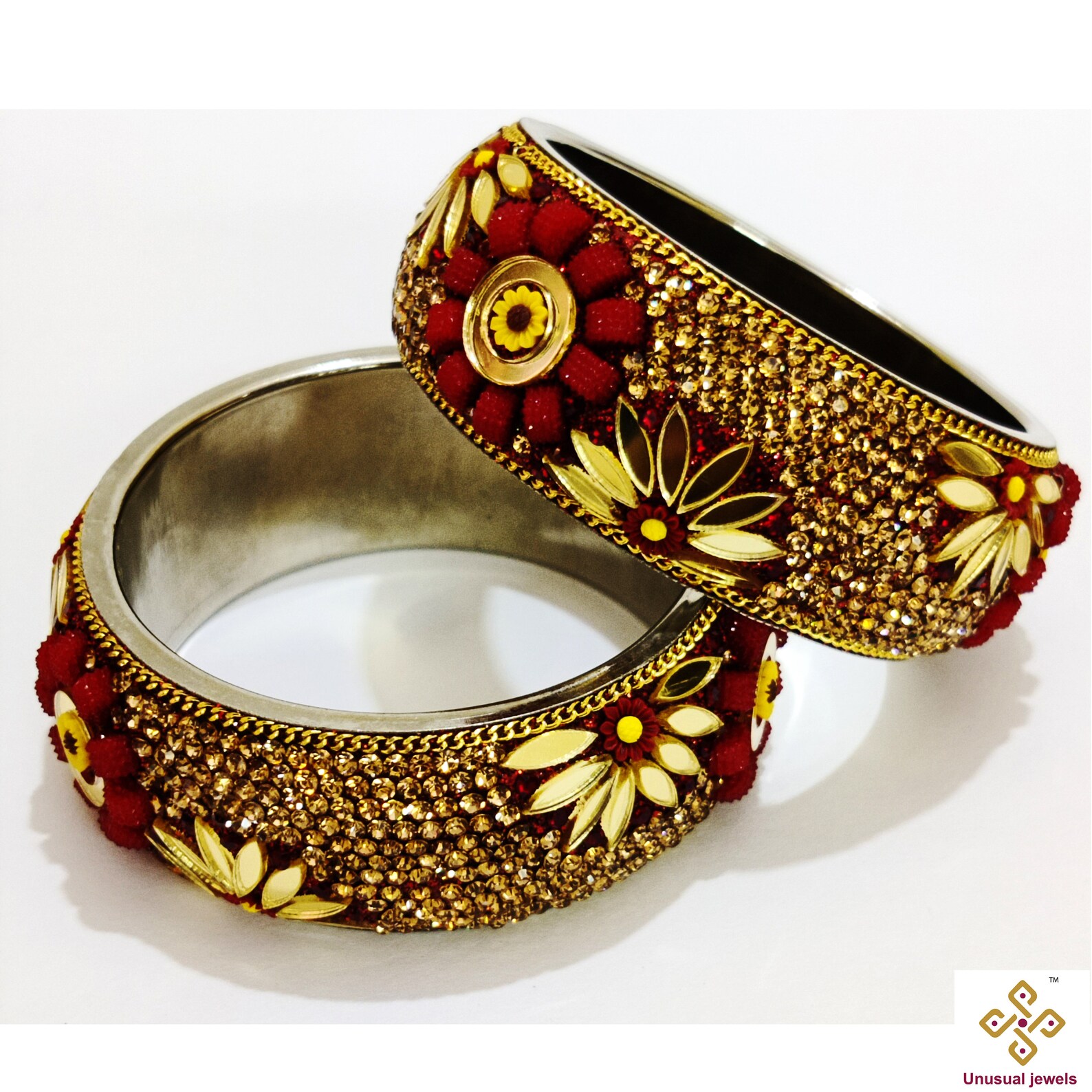 Rajasthani Floral Design Lac Bangles . Indian Lac Kangan . Etsy