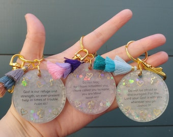 Scripture Key Chain | Etsy