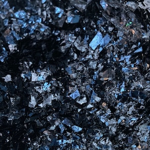Black Mylar Flakes, suministros de resina, suministros para uñas, 10 g por bolsa