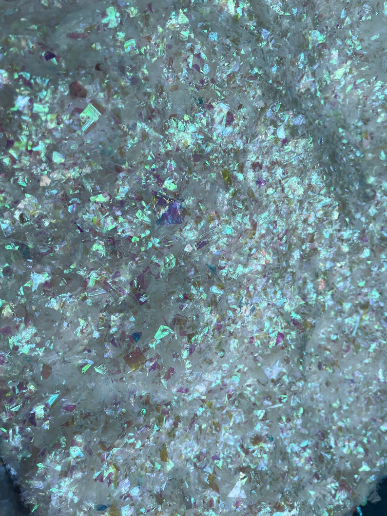Weiße Perlen Mylar Flakes, Harz Lieferungen, Nagel Lieferungen, 10g/20g/50g/100g pro Beutel Bild 3